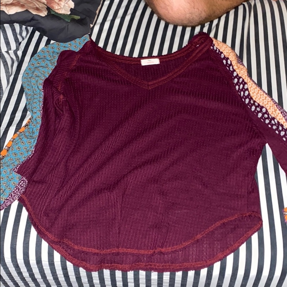 Waffle Knit Top